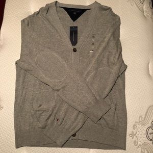 Tommy Hilfiger (Heather Grey) Fall Basic cardigan.